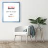 EUROLine35 Custom-Size Wooden Picture Frame 76 x 81 cm – Wiped Light Blue, Anti-Reflective Acrylic Glass view 3