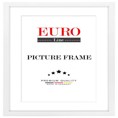 EUROLine35 MDF Picture Frame 98 x 51 cm – Matte White, Custom Size, Anti-Glare Acrylic Glazing