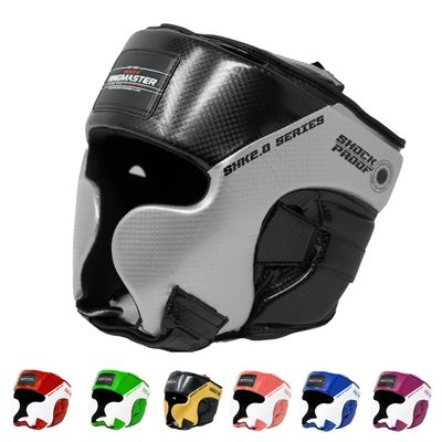 RingMasterUK Kids' Head Guard for Boxing, Martial Arts and Kickboxing, Silver, X-Small