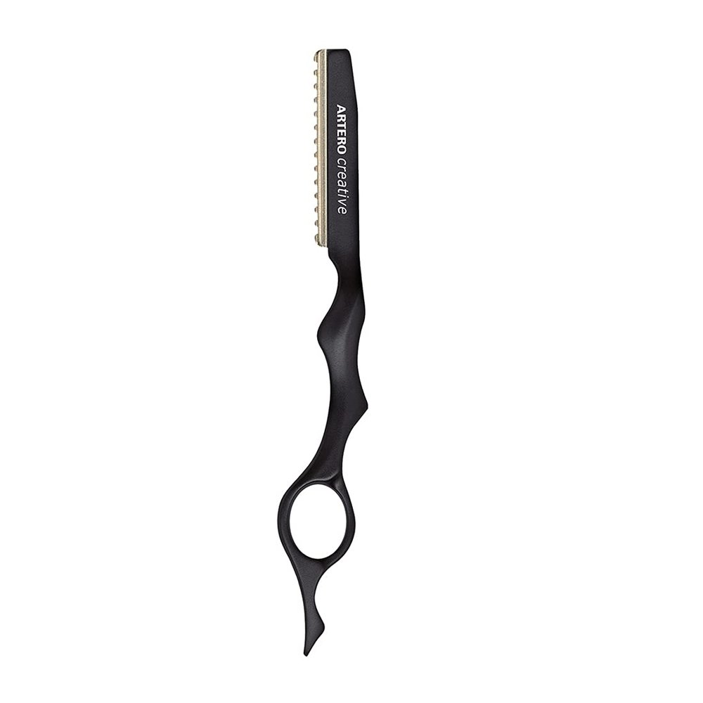 Artero Creative Shavette with Replaceable Blades, Barbershop, Black
