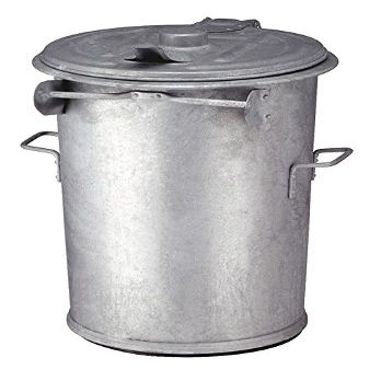 Hygiene-shop Top-Select 110 L Galvanized Steel Fireproof Waste Container