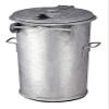 Hygiene-shop Top-Select 110 L Galvanized Steel Fireproof Waste Container view 1