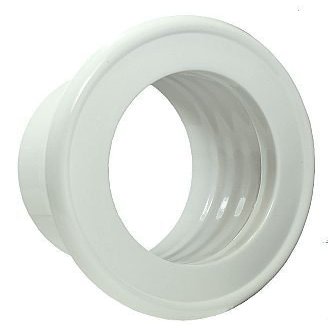 Round Duct System Wall Rosette, White, 100 mm