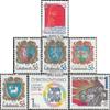Prophila Collection Czechoslovakia 2647, 2651–2654, 2655, 2656 (Complete Issue), MNH **, 1982 Party, Coat of Arms, Trade Union, Strei (Collector Stamps) Flags/Coats of Arms/Maps view 1