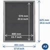 Europel A2 Snap Frame, Aluminum, 25 mm Profile, Mitered Corners, Silver view 4