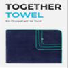 Sowel XXL Beach Towel, 200 x 160 cm, Navy/Green view 2
