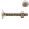Carriage Bolts with Square Neck and Hex Nuts – M5 x 40 – 25 pcs – Fully Threaded – DIN 603 / DIN 934 – A2 Stainless Steel (V2A) – SC603 / SC934 view 1