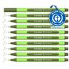 Schneider Line-Up Fineliner (0.4 mm line width, made of biobased plastic, Blue Angel certified), 10-pack, olive green view 1