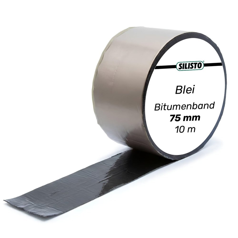 Bitumen Repair Tape 75 mm x 10 m, Lead-Colored