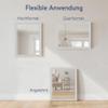 WANDStyle Large White Mirror, Vintage Wall Mirror 52 x 70 cm view 3