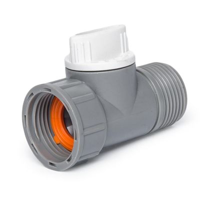 3/4" Shut-Off Valve Hose Connector, White Line