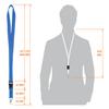 Karteo Hard Plastic ID Card Holder with Light Blue Lanyard, 1 Piece view 4