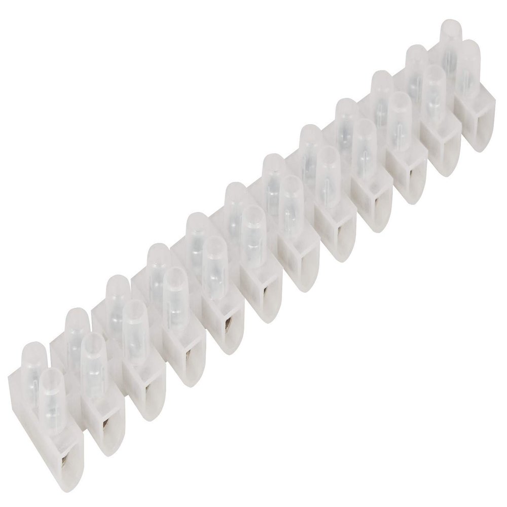 McPower 12-Position Terminal Block, 6.0 mm², 10 A, Transparent