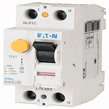 Eaton 170287 RCD, 63 A, 2-Pole, 100 mA, Type G/A