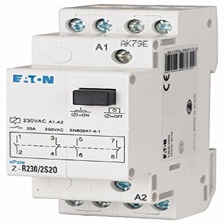 Eaton 265218 Installation Relay, 24 VAC/50 Hz, 2S, 20 A