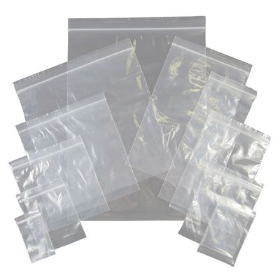 realpack 250 Resealable Bags, 14 x 14 cm, Tear-Resistant PE, at Least 40 Microns Thick