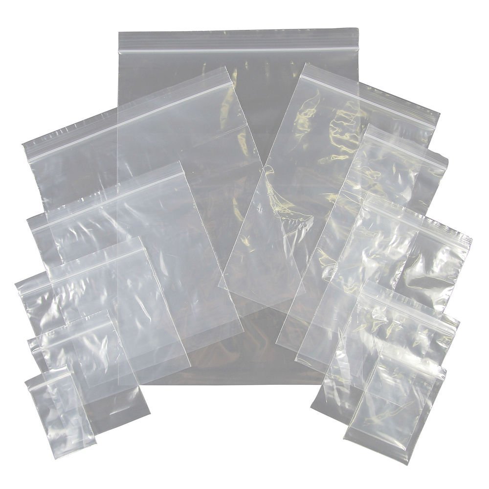 realpack 250 Resealable Bags, 14 x 14 cm, Tear-Resistant PE, at Least 40 Microns Thick