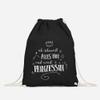 MoonWorks Funny Gym Bag "I'll Quit Everything and Become a Princess" – Black, One Size view 2