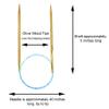 addi Olivewood Circular Knitting Needles, 40 in (100 cm), with 10 artsiga Crafts Stitch Markers, US 10.5 (6.50 mm) view 3