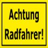 Melis-Folienwerkstatt Sticker "Caution: Cyclists" - 45 x 30 cm S00050-280-C view 1
