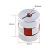 CHANCS D30 L35 Plum Flexible Aluminum Shaft Coupling, 10mm to 10mm Bore view 2
