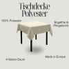 Cream Tablecloth 100 x 100 cm – Easy-Care Solid Polyester view 4