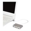Port Designs USB Hub, 4 Ports, USB 2.0, Silver view 1