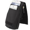 DFV mobile Multi-Functional Vertical Stripes Pouch Case with Zipper and Carabiner for Palm Treo 680, Black (16 x 9.5 cm) view 4
