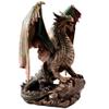 Pacific Giftware Bronzite Dragon Standing on Rock Statue Collectible Figurine, 9 Inches view 1