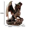 Pacific Giftware Bronzite Dragon Standing on Rock Statue Collectible Figurine, 9 Inches view 2