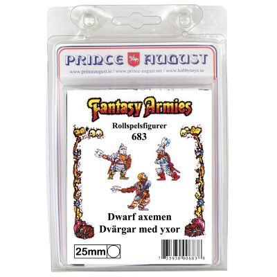 25mm Fantasy Casting Mold: Dwarf Axemen