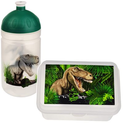 2-Piece Dinosaur Lunchbox and Water Bottle Set