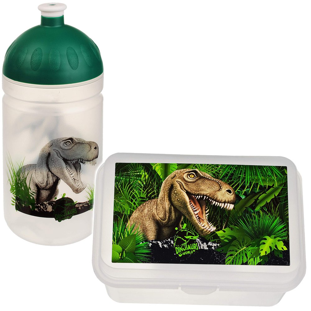 2-Piece Dinosaur Lunchbox and Water Bottle Set