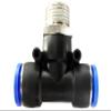 Pneumatic Compressed-Air T-Piece Push-In Fitting (PB), 6 mm, BSPT R1/2" Thread view 1