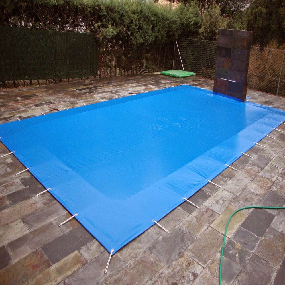 PVC Winter Pool Cover 3 x 9 m with Anchors