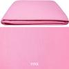 NIYS Luxury Extra-Deep Fitted Sheet with Ruffles, 14 Colors, Rose, Single Bed view 2