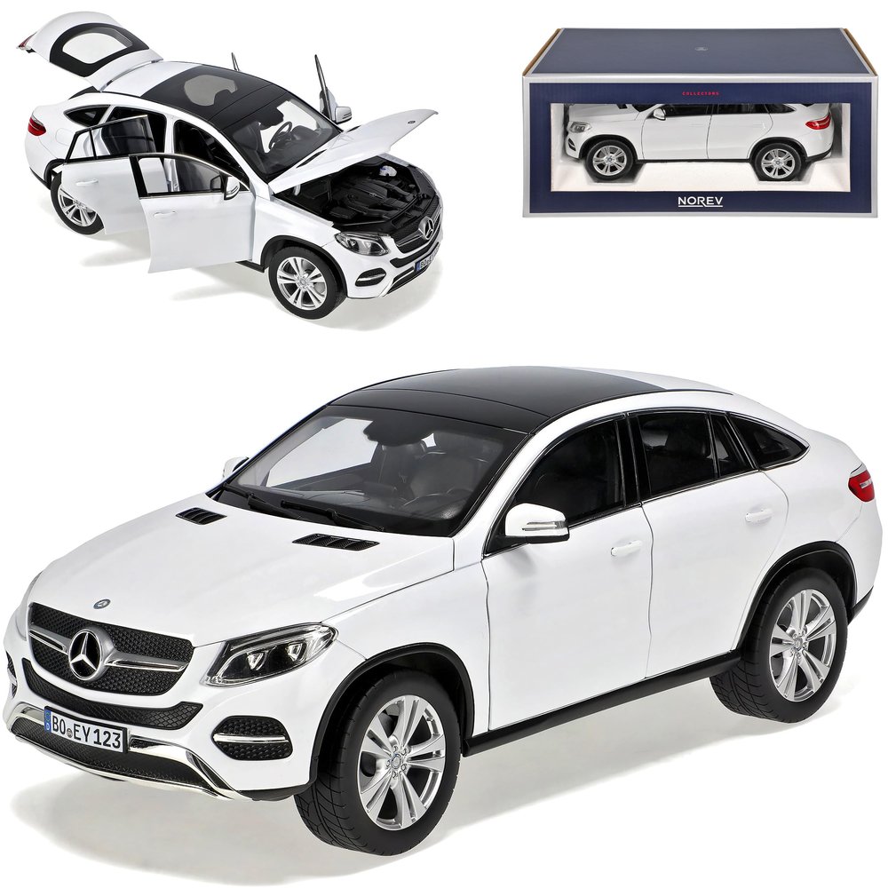 Norev Mercedes-Benz GLE-Class Coupe, White, 2015-, 1:18 Model Car