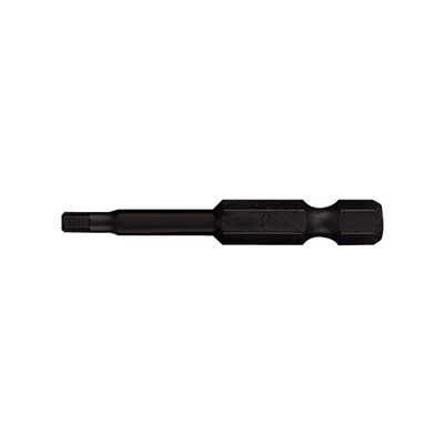 KING TONY 715025H Hex Short-Head Power Bit, 1/4-Inch Drive, H2.5, 50 mm, 10-Piece