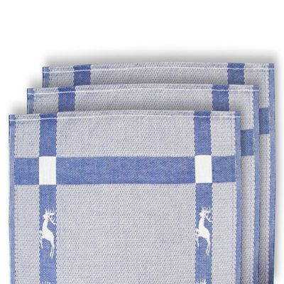 Kitzmüller’s Deer Dish Towels, Cotton, 3-Pack, Blue