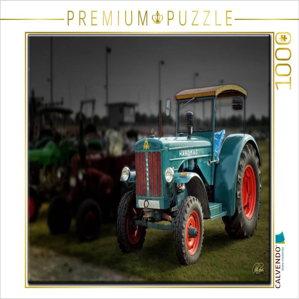 CALVENDO Puzzle Vintage Hanomag Tractor | 1,000-Piece Jigsaw Puzzle, 64 x 48 cm Photo Puzzle for Happy Hours