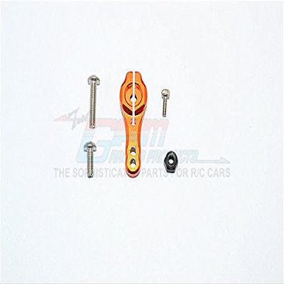 G.P.M. Axial SCX10 II Tuning Parts (AX90046, AX90047, AXI90075) Aluminum 25T Servo Horn - 1-Piece Set, Orange