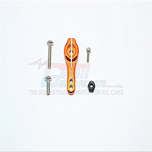 G.P.M. Axial SCX10 II Tuning Parts (AX90046, AX90047, AXI90075) Aluminum 25T Servo Horn - 1-Piece Set, Orange