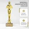 andSmile Dream Woman Trophy with Engraving, Gold Finish and Marble Base view 3