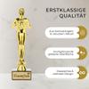 andSmile Dream Woman Trophy with Engraving, Gold Finish and Marble Base view 4