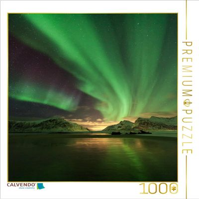 CALVENDO Northern Lights in the Lofoten Puzzle | 1,000 Pieces, 48 x 64 cm