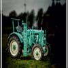 Premium Textile Canvas 120 x 80 cm, Landscape, Vintage MAN Tractor | Wall Art view 2