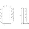 10 GH Kombi 04 External Joist Hangers, 80 x 180 mm, Hot-Dip Galvanized Steel view 2