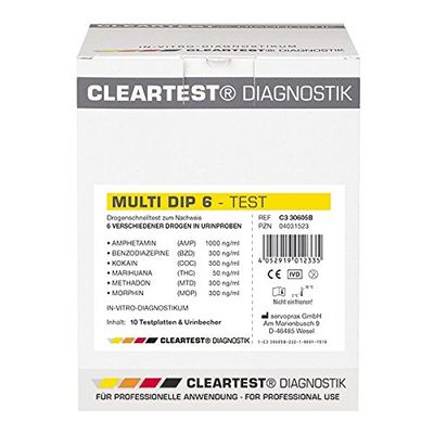 Cleartest 306012-1 Multi Dip 12-Test Individual Test