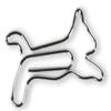 KLIPSIES Cat Decorative Paper Clips, Silver, 15 Count view 2