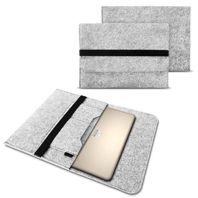 NAUC Felt Laptop Sleeve for 15–15.6-Inch Ultrabooks, Light Gray, HP 250 G4